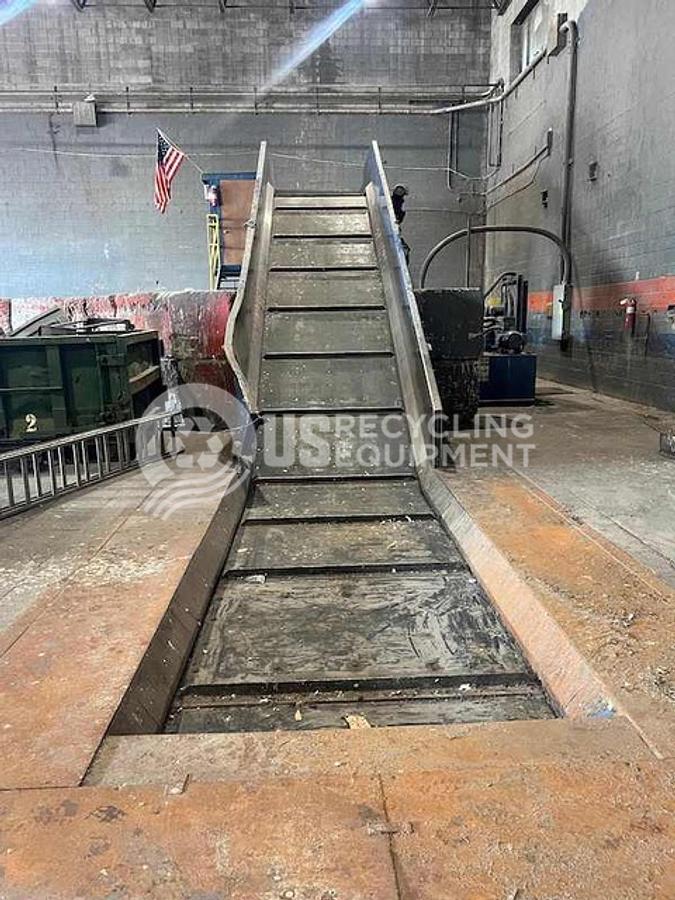 Used 2014 American Baler W828L-T75S 2 Ram Baler with Feed Conveyor