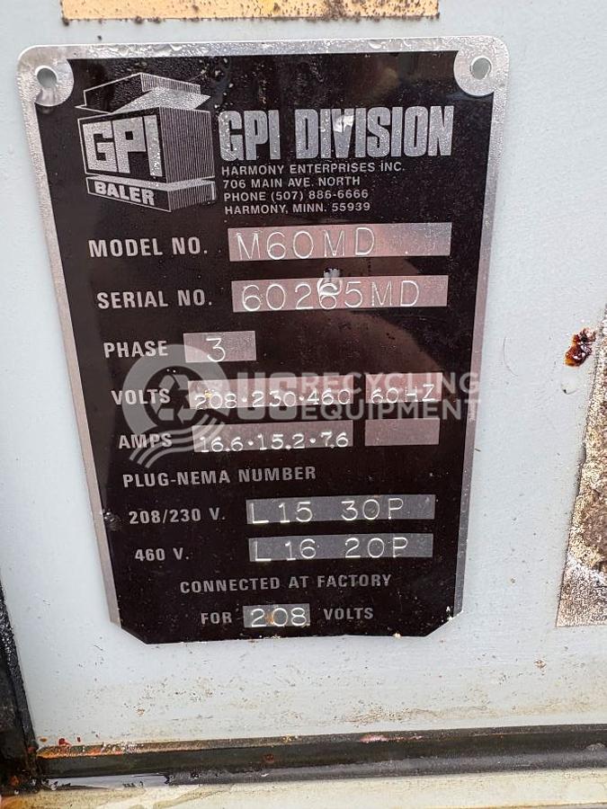 Used GPI Harmony M60MD Vertical