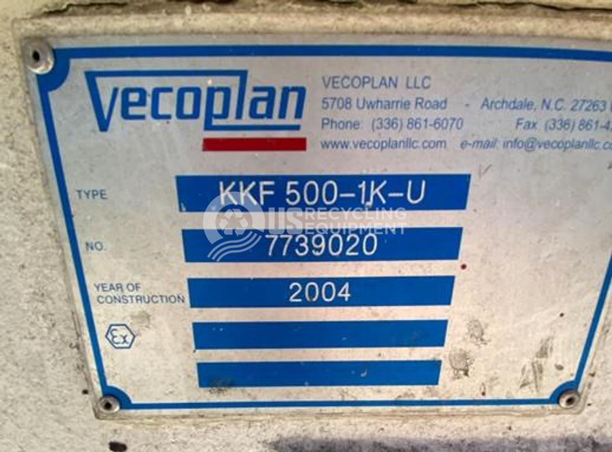 Used 2004 Vecoplan RG52-100 Shredder System with Conveyor & Dust Collector