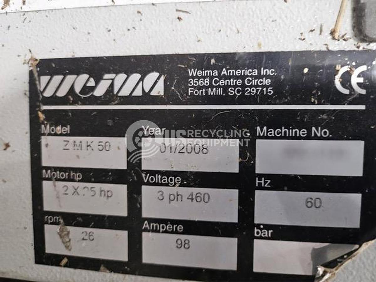 Used 2008 Weima ZMK-50 Quad Shaft