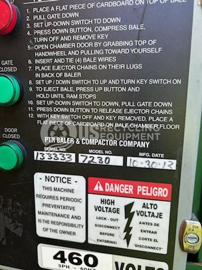 Used PTR Three (3) PTR 7230 Vertical