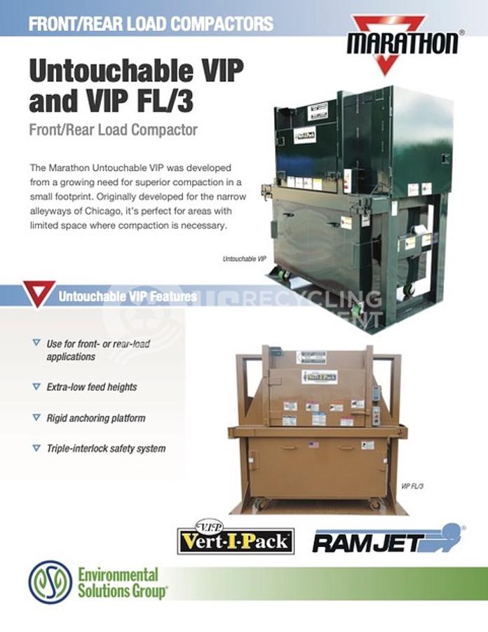 Used Marathon Two (2) 3 Yard VIP