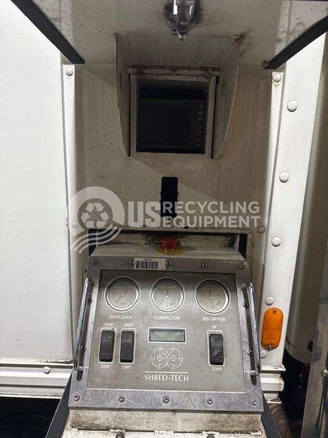 Used Shred-Tech 25GT Shredder with Cart Tipper