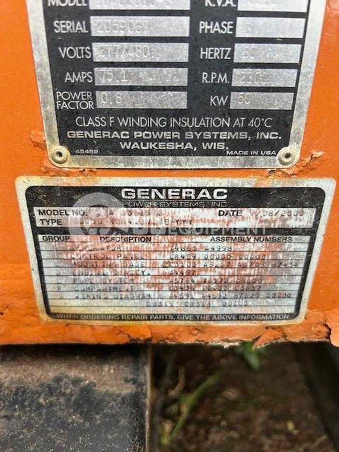 Used Generac Power Systems 20A03815-S SB0050 Generator