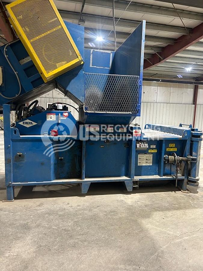 Used 1996 Excel EX-60 Closed Door Baler with Conveyor