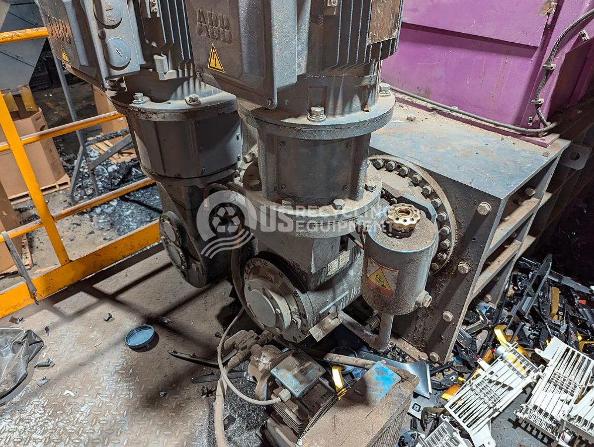 Used Unknown Manufacturer: Used 80HP Quad Shaft Shredder System