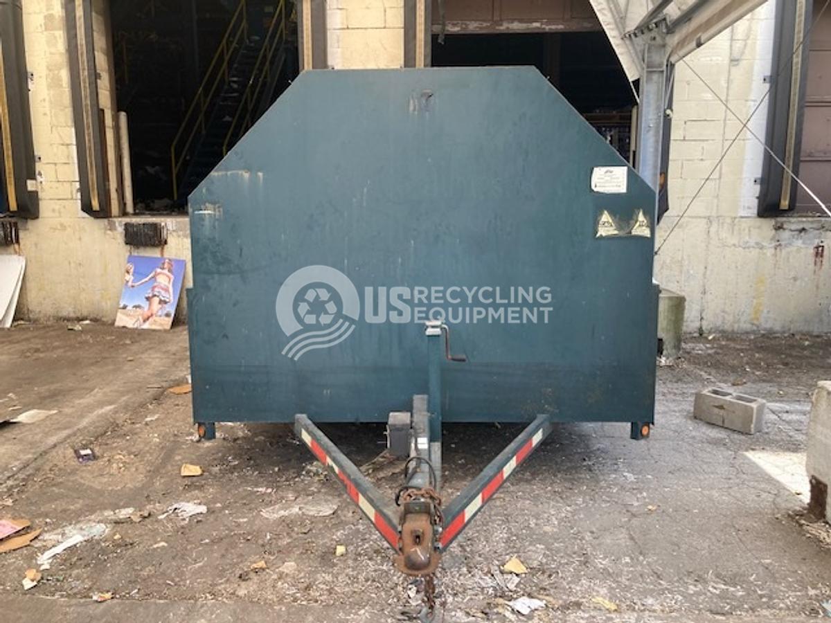 Used Unknown Manufacturer: Used Six (6) Portable Recycling Bins on Trailers