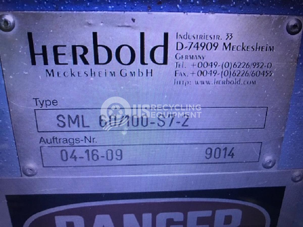 Used Herbold SML 60/100 S7-2 Granulator