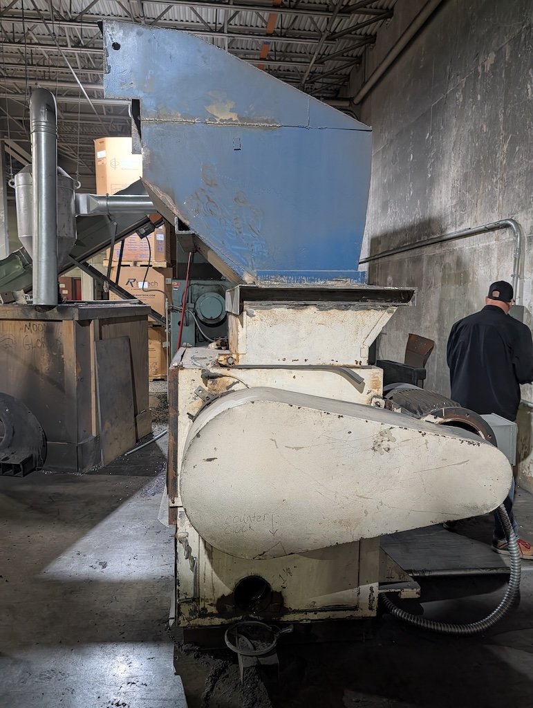 Used Rotogran WO-2236 Side Chute Granulator