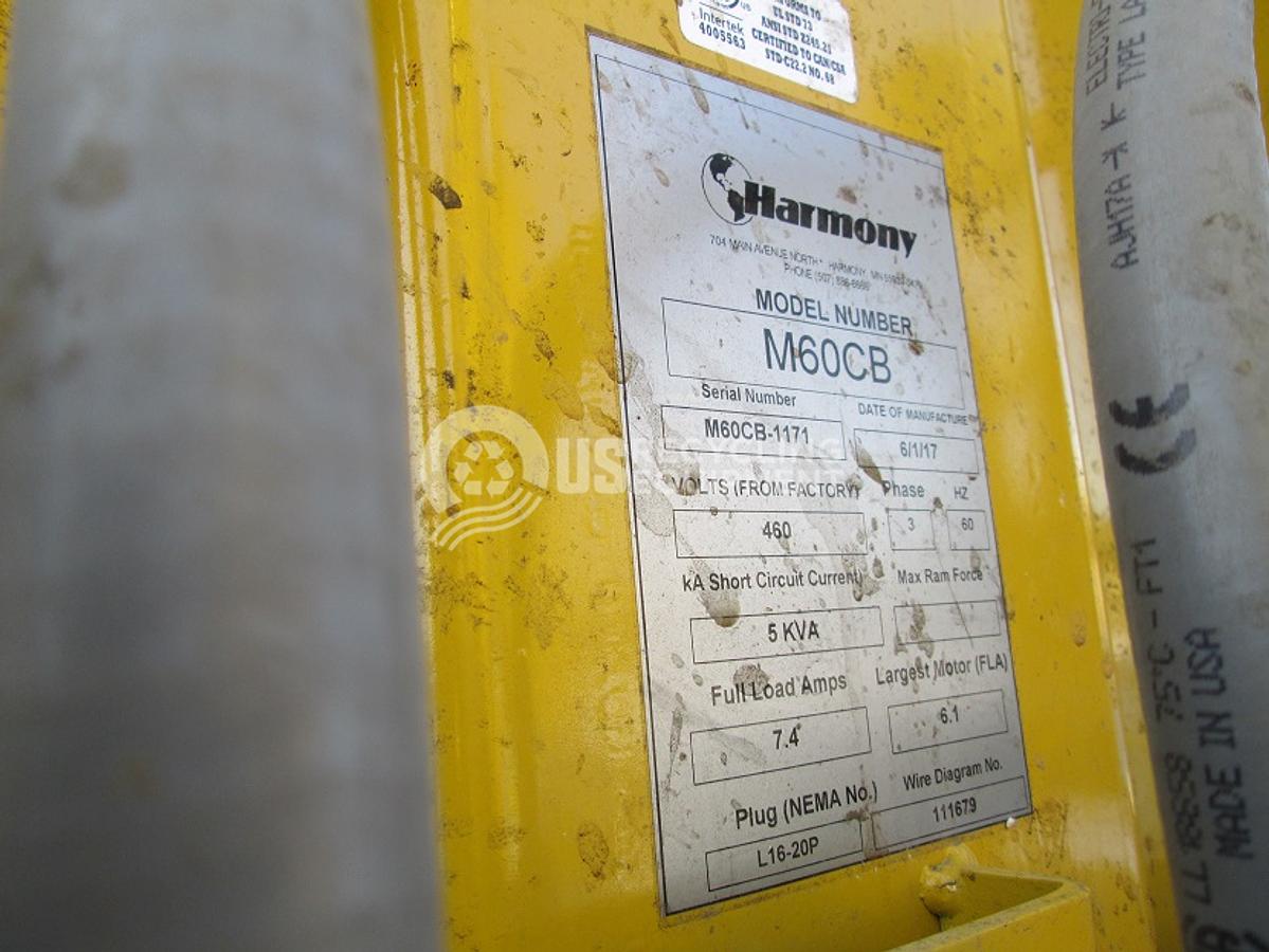 Used Harmony Four (4) M60-CB Vertical Balers