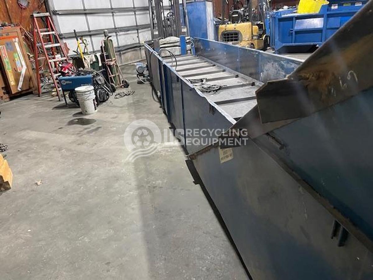 Used Unknown Manufacturer: Used Rubber Belt Pit Conveyor, Pit Steel, Hopper Extension