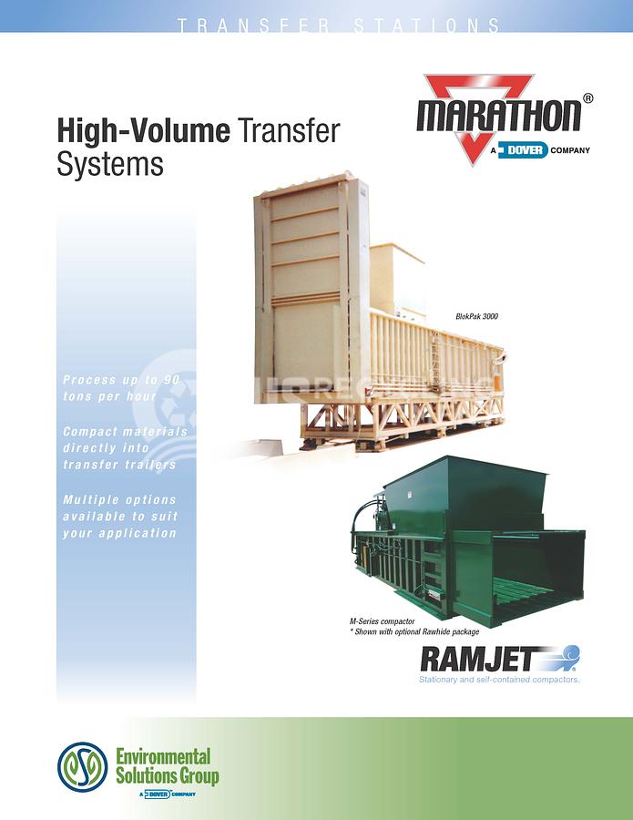 Used 2005 Marathon M-1475 Transfer Compactor