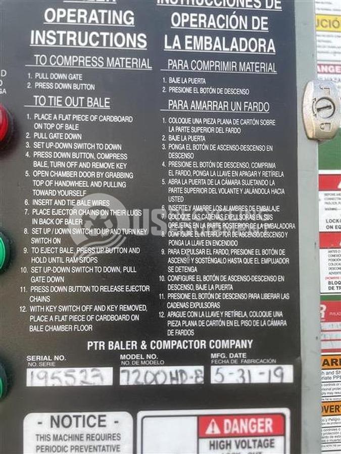 Used 2019 Harmony 7200HD-8 Deep Chamber Vertical