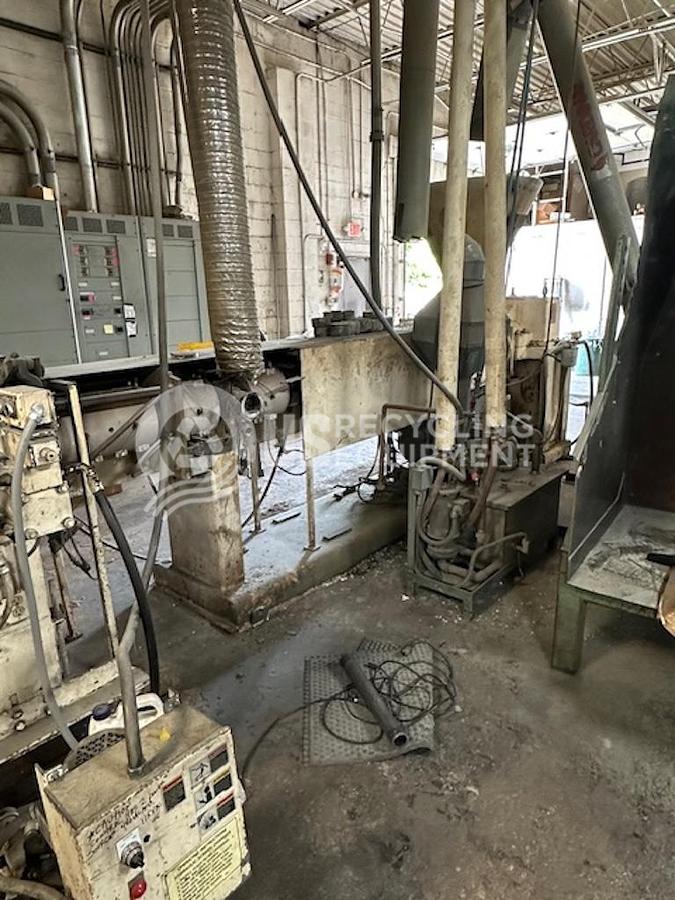 Used Welex 2008732 Single Screw Extruder with Pelletizer