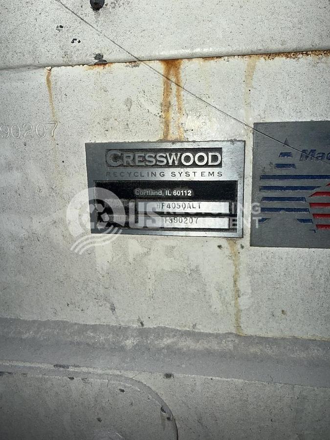 Used Cresswood HF 4050 ALT Single Shaft Shredder