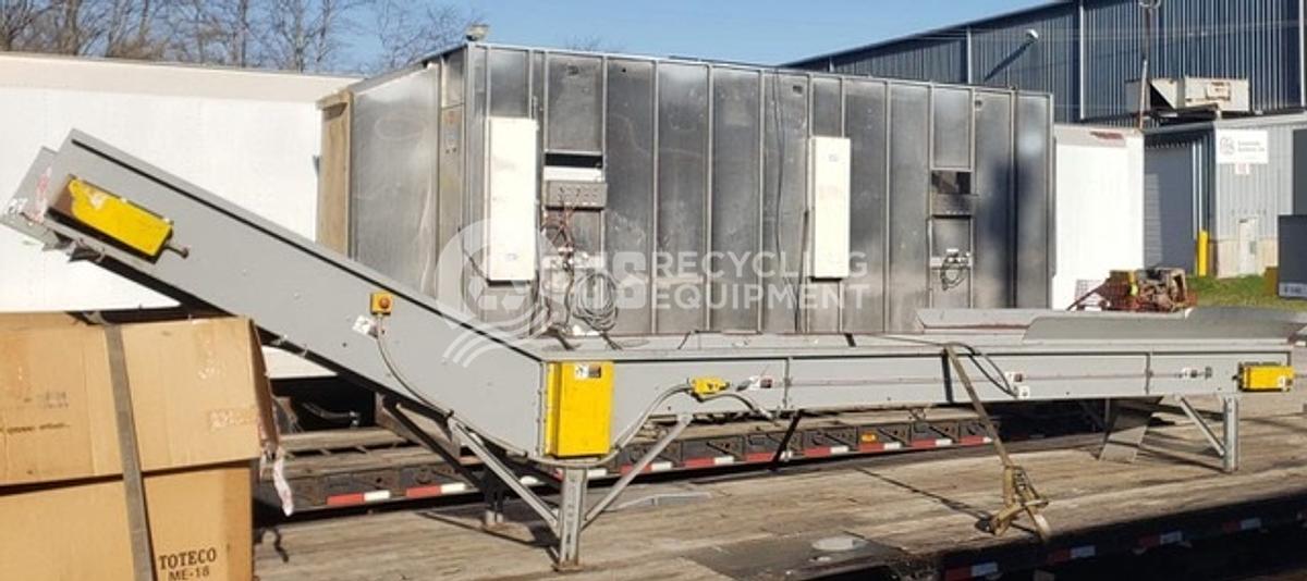 Used Unknown Manufacturer: Used 36" x 23' Flat Top, Rubber Belt