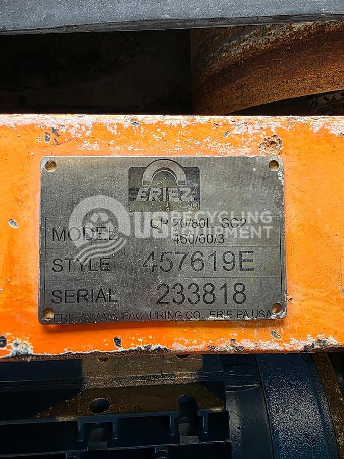 Used Eriez CP20 95inch Crossbelt Magnet Conveyor