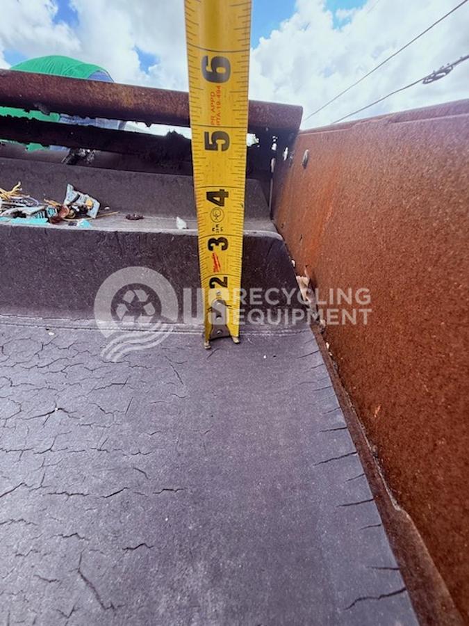 Used REM 42": x 15' Cleated Infeed Conveyor