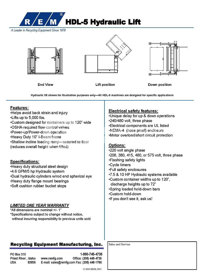 Used REM/Marathon Four (4) Gaylord Tippers