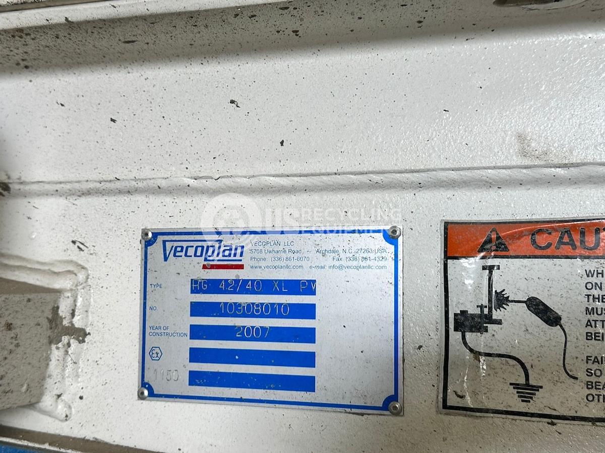 Used 2007 Vecoplan RG-42/40XL PV Single Shaft