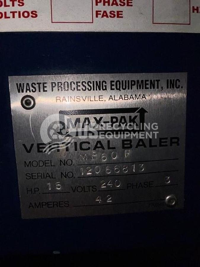 Used Max Pak Two (2) MP60F Vertical