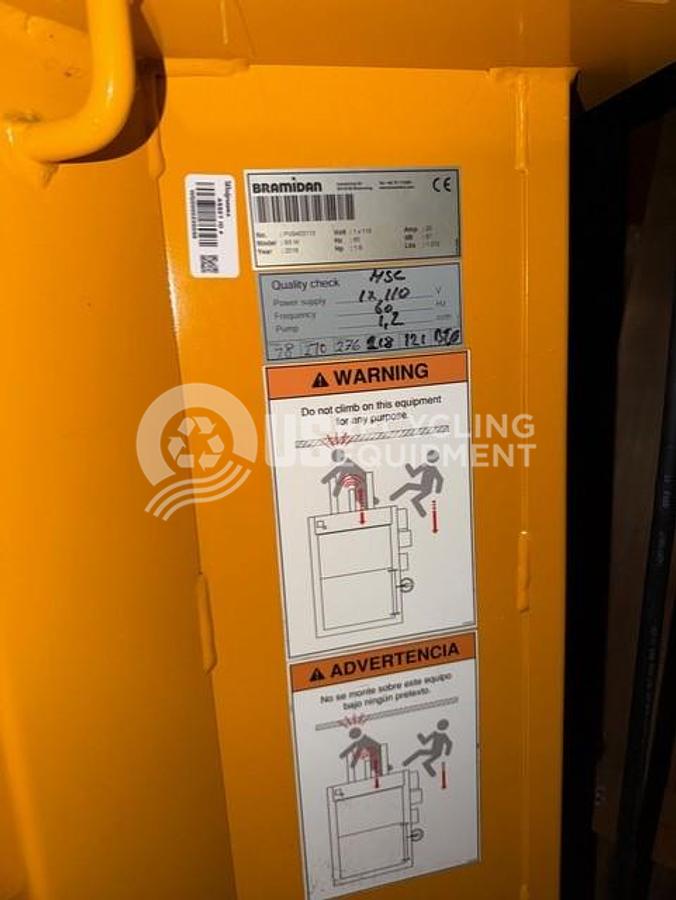 Used Bramidan B5-W 36" Stockroom Vertical Baler