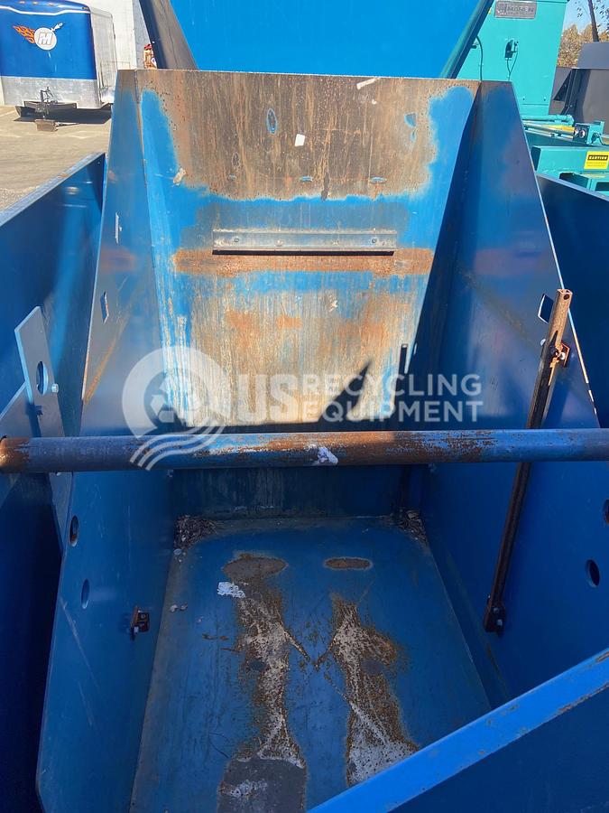 Used Maren 122 Closed Door Baler with Conveyor & Cart Dumper