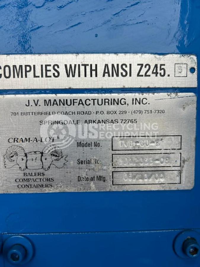 Used JV Manufacturing Two (2) TVB-60 & One (1) VB-72B