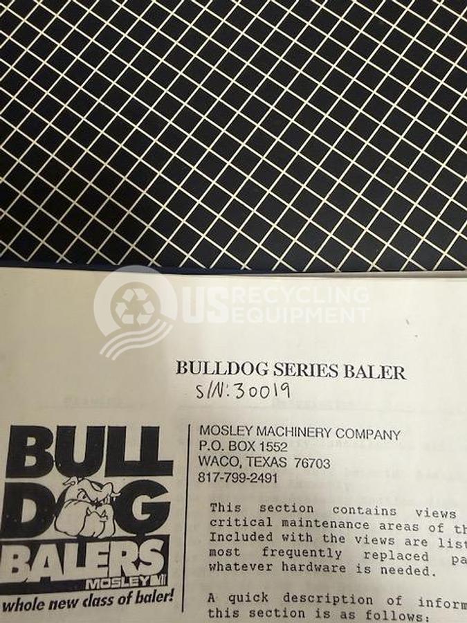 Used 1991 Mosley BD-100-2 "Bulldog" 2 Ram Horizontal Baler