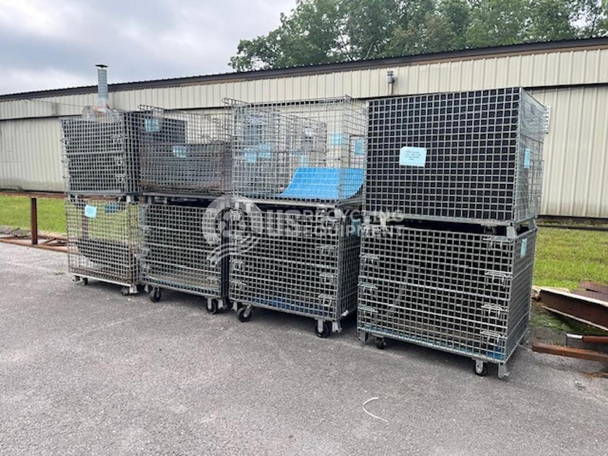 Used Unknown Manufacturer: Used (500) 4'x4'x39" Collapsible Wire Crates