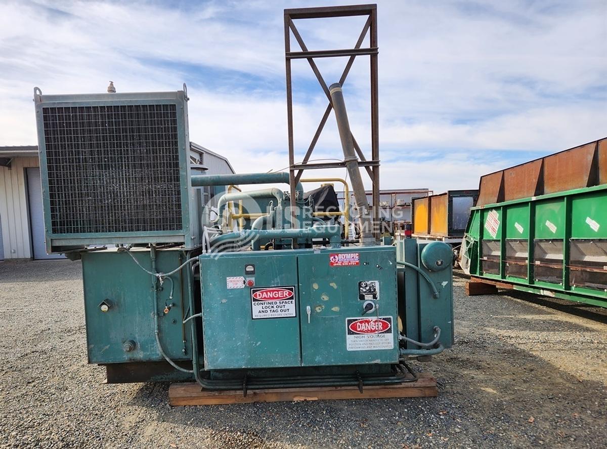 Used 1995 Harris HRB-918W Horizontal 2 Ram with Krause Conveyor & Accent Wire Tier