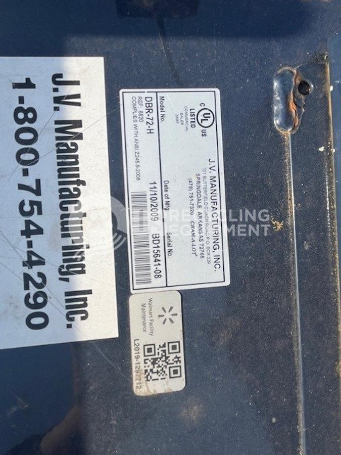 Used JV Manufacturing Five (5) 72" Vertical