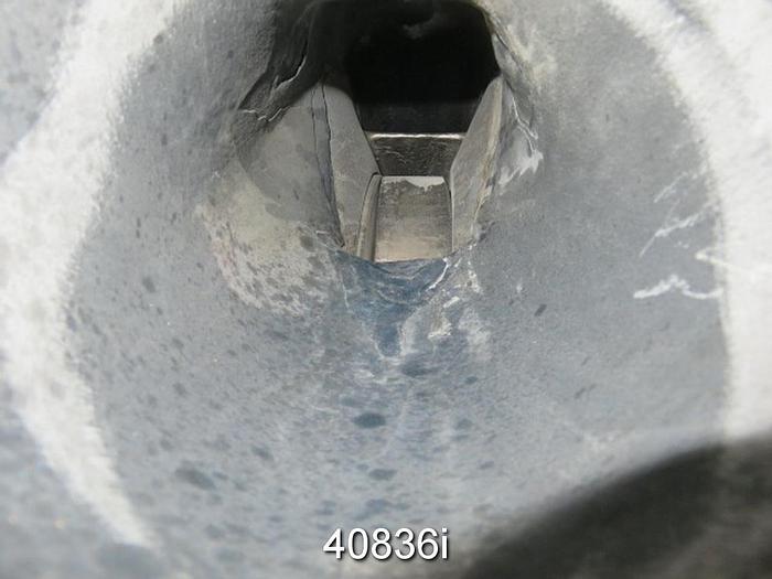 Used Goulds 3196 6x8x13 Pump, SS Casing, 6-Vane, 12.5 SS Open Impeller #40836