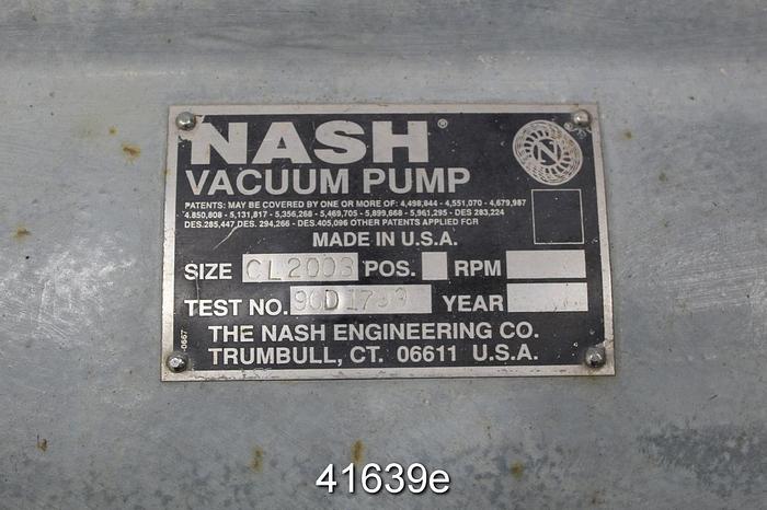 Used Nash CL2003 Vacuum Pump, Iron #41639
