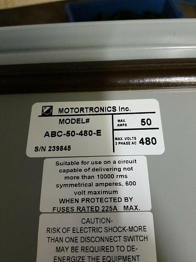MOTORTRONICS ABC-50-480-E SCE Saginaw Enclosure SCE-20EL1608LP