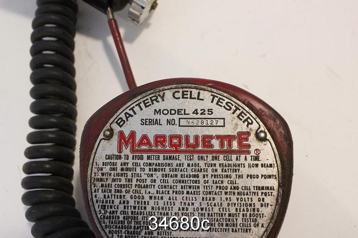 Used Marquette 425 Portable Battery Cell Tester #34680
