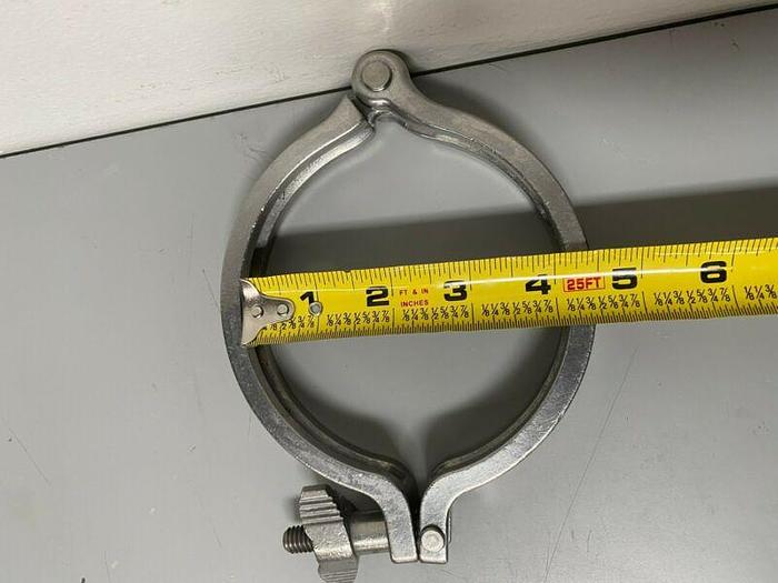 Used Anderson Single-Pin Heavy Duty Stainless Steel 4" Clamps