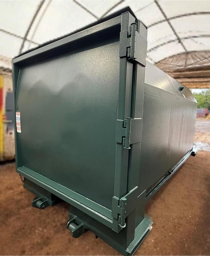 Used Bace 30 yard Self-Contained Compactor Operational