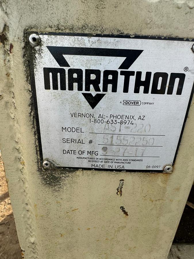 Used Marathon AST 2017 Auger Compactor with 40yd Receiver Box