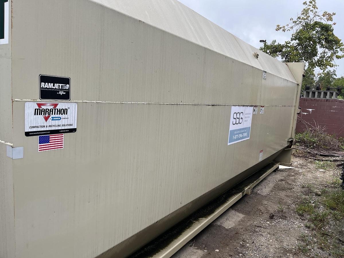 Used Marathon AST 2017 Auger Compactor with 40yd Receiver Box