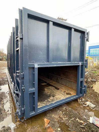 Used 45yd HD Reinforced Outside Rail Receiver Box