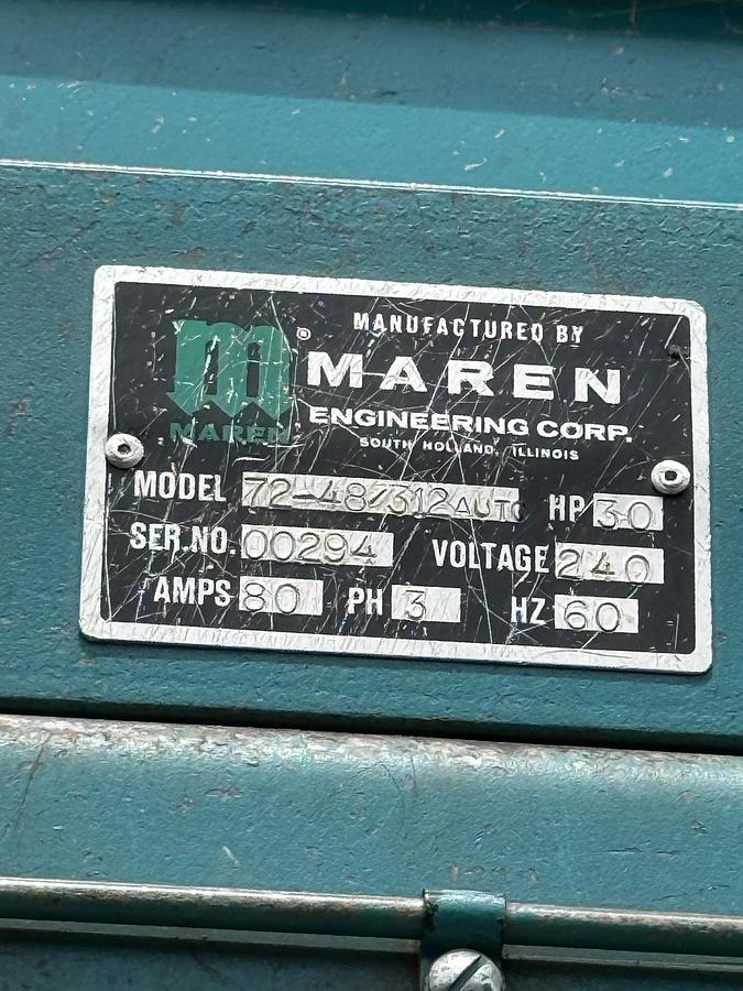 Used Maren Horizontal Baler Machine
