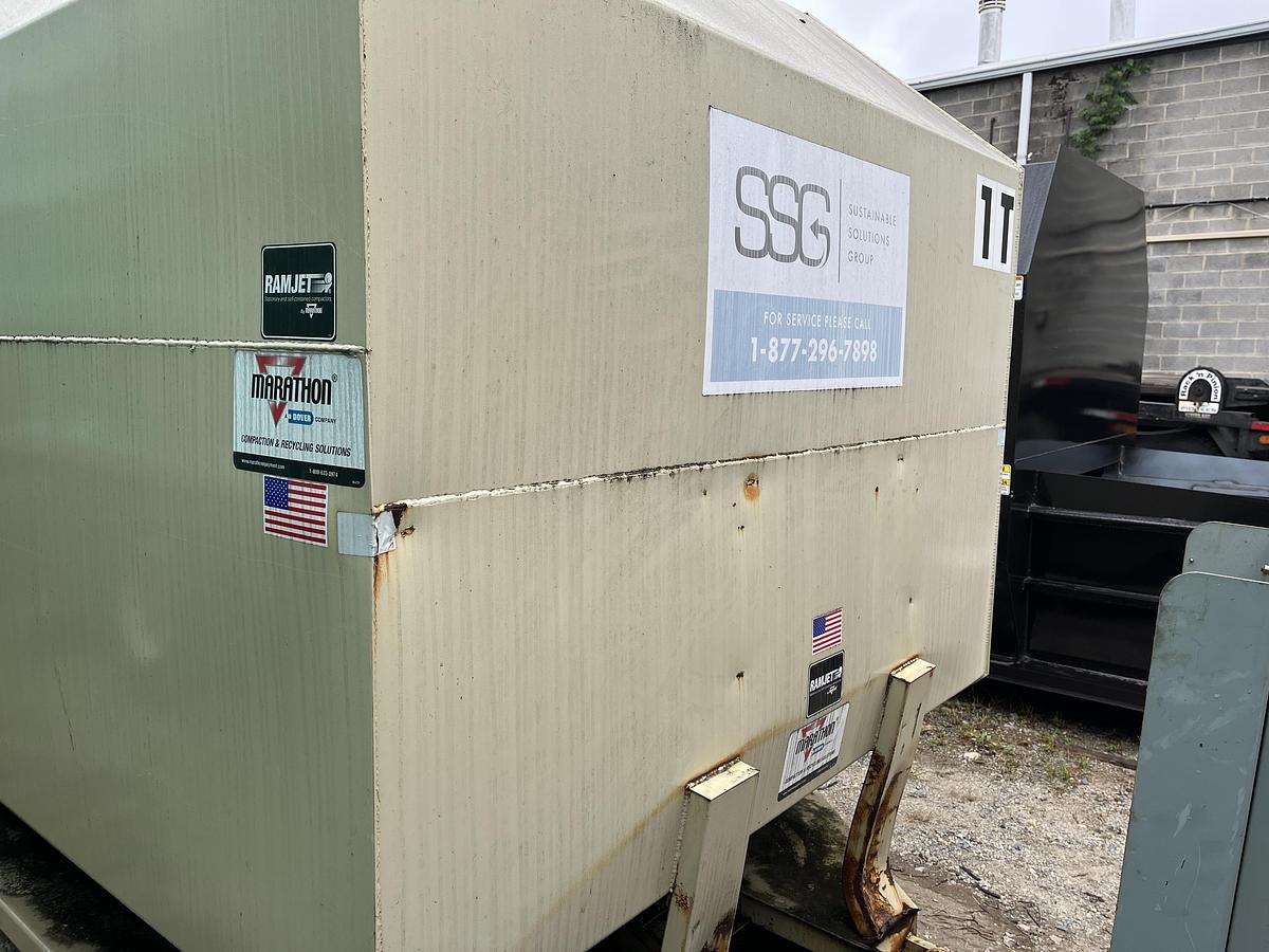 Used Marathon AST 2017 Auger Compactor with 40yd Receiver Box