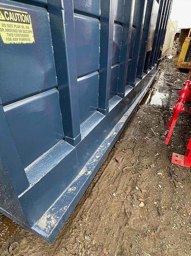 Used 45yd HD Reinforced Outside Rail Receiver Box