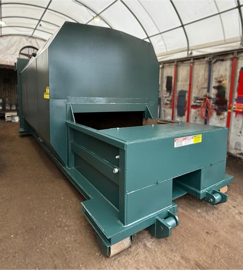 Used Bace 30 yard Self-Contained Compactor Operational