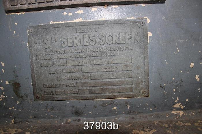 Used Beloit S24-A Horizontal Pressure Screen with 100 HP Motor #37903