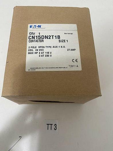 NEW EATON CUTLER HAMMER Contactor CN15DN2T1B Size 1 Coil 24vdc 3hp @ 230V Max