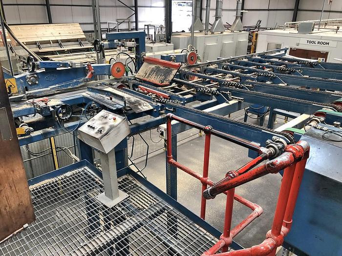 Gebruikt Almab – Stenner – Leadermac high speed resaw-planing line