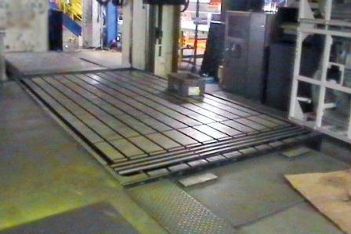 Used 1985 Shin Nippon Koki HF-4PK Gantry Mill | 157 X 79 X 51,157 X 79 TABLE,33,000 LB LOAD,FANUC 12M