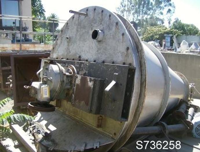 Used Mixer, Nauta, 34 CF, Mauri Eng, S/st, Mdl MBX-010, 7.5 HP #S736258